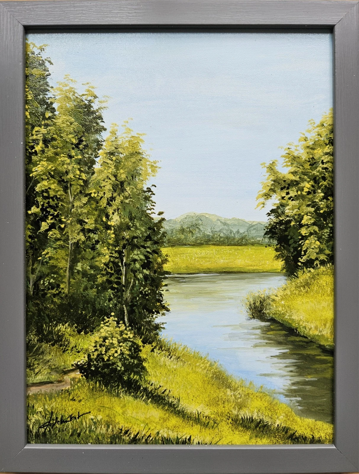 Am Fluss im Sommer – weitere Ansicht