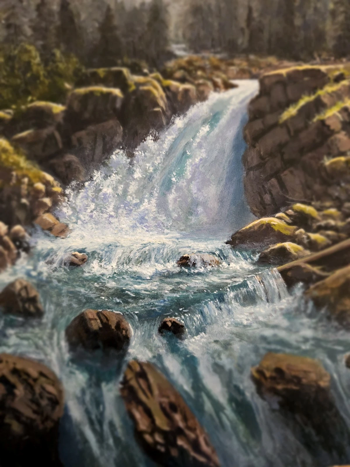 Wasserfall am Gletscherbach – weitere Ansicht