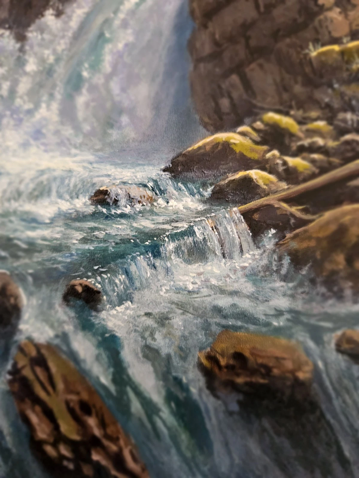 Wasserfall am Gletscherbach – weitere Ansicht